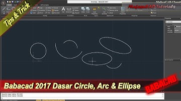 Babacad 2017 Cara Menggunakan Cirlce, Arc Dan Ellipse | Bahasa Indonesia