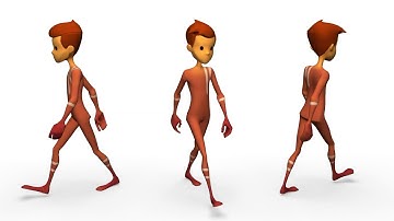 Vanilla walk cycle animation - Stewart