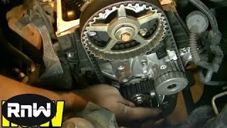 Honda Civic 1.7L SOHC Timing Belt, Tensioner, Water Pump Replacement Part 4