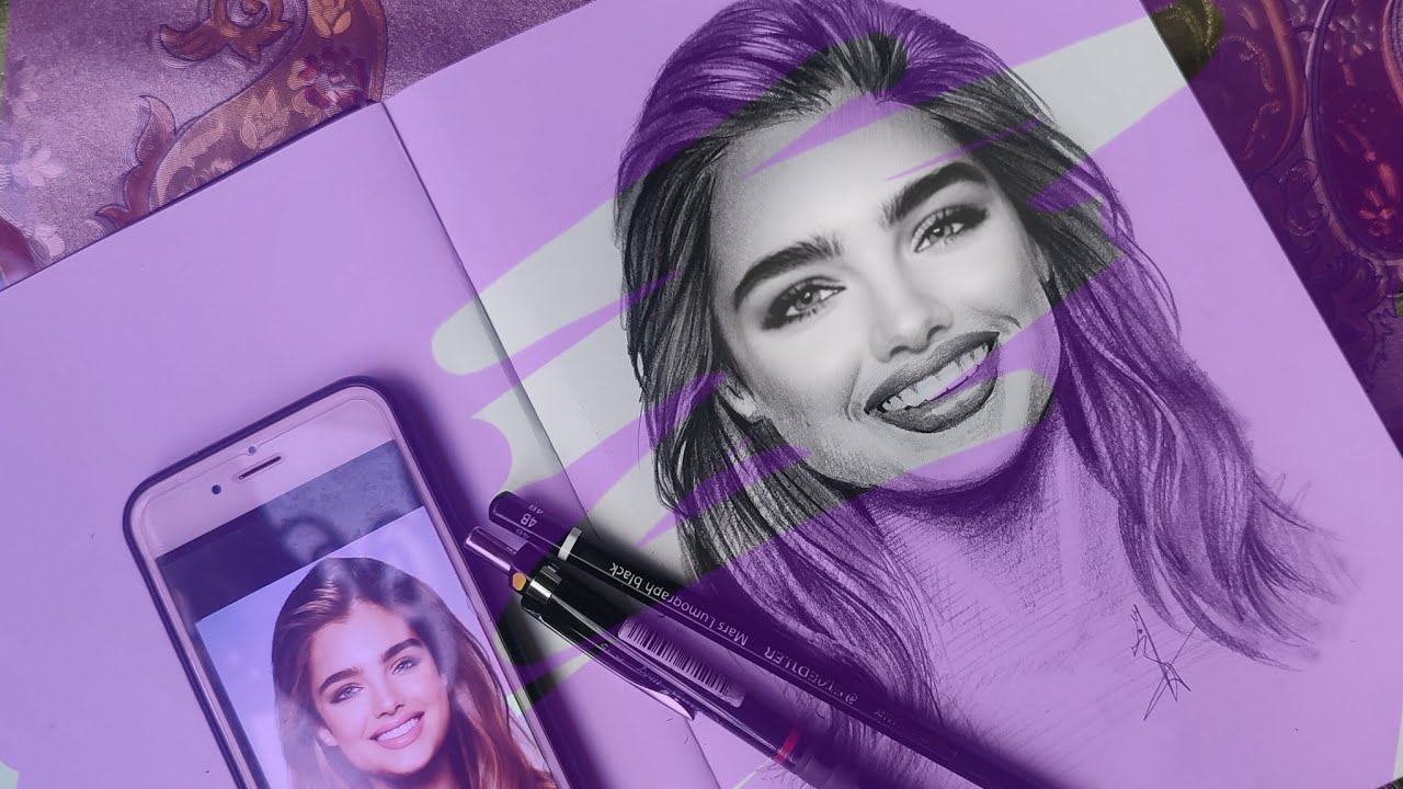 Fas Drawing Realistic Face Drawing: the secret you need to know| fast drawing - YouTube