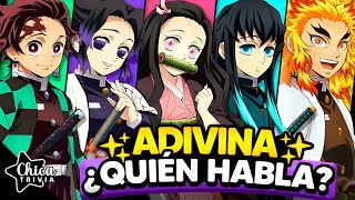 ADIVINA LA VOZ DEL PERSONAJE DE KIMETSU NO YAIBA ⚔| Doblaje Latino de Demon Slayer | Voces de KNY