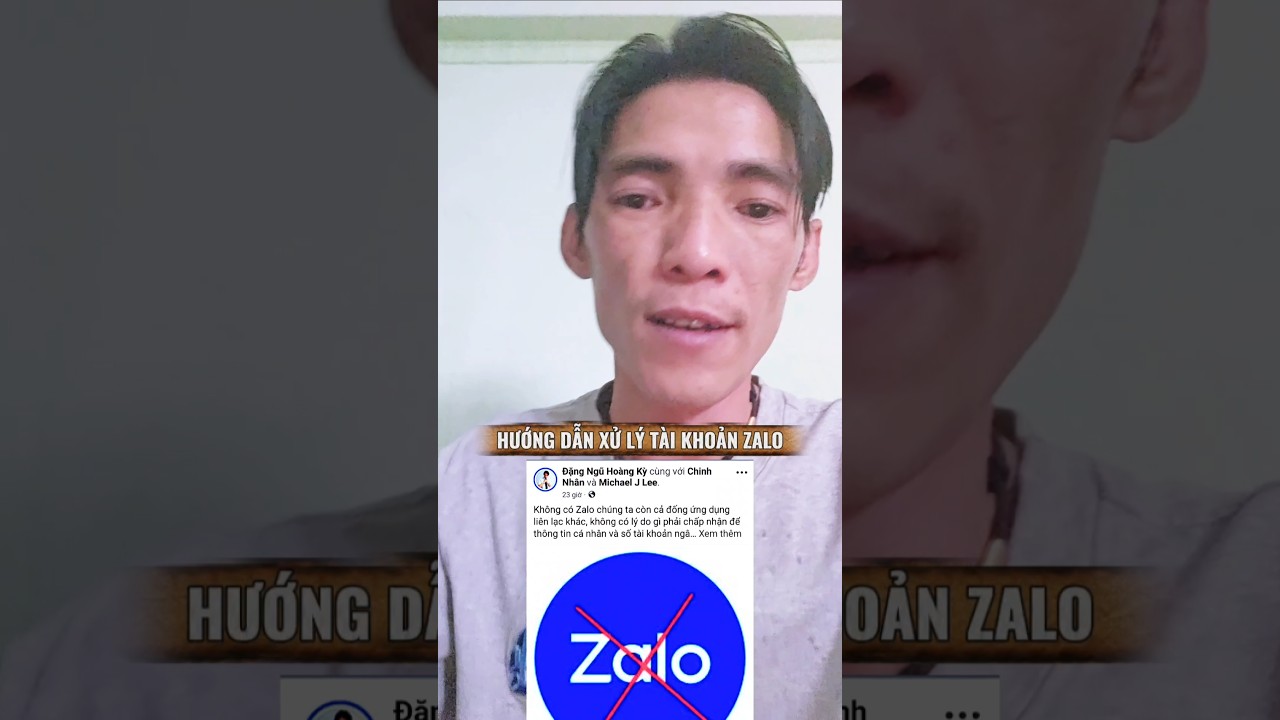 Hướng dẫn xử lý tài khoản ZALO