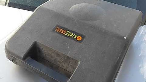 TurboGrafx-CD by NEC. First game console to have CD. CD attachment for TurboGrafx-16