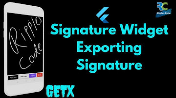 Signature Widget & Exporting the Signature in Flutter using GetX || Flutter || GetX