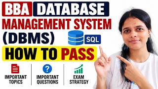How to pass Database Management System (DBMS) 🔥 Important Questions | Exam Preparation | BBA