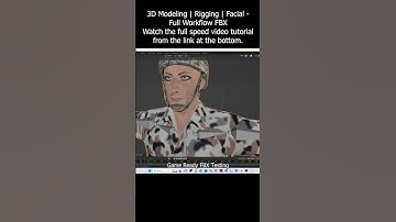 3D Modeling | Rigging | Facial - Full Workflow to Game Ready - FBX #ue5 #unrealengine #gamedev