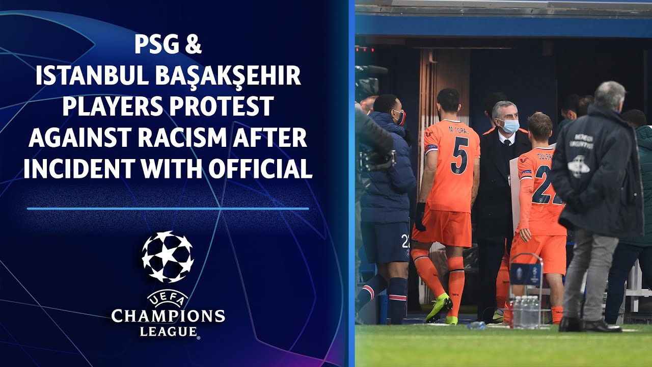 Champions League match between PSG, Basaksehir stopped after ...