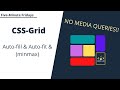 Learn Auto-fill &amp; Auto-fit in five minutes! | CSS Grid | No media queries!! | Five-Minute Fridays