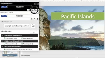 Color Contrast Analyzer Demo
