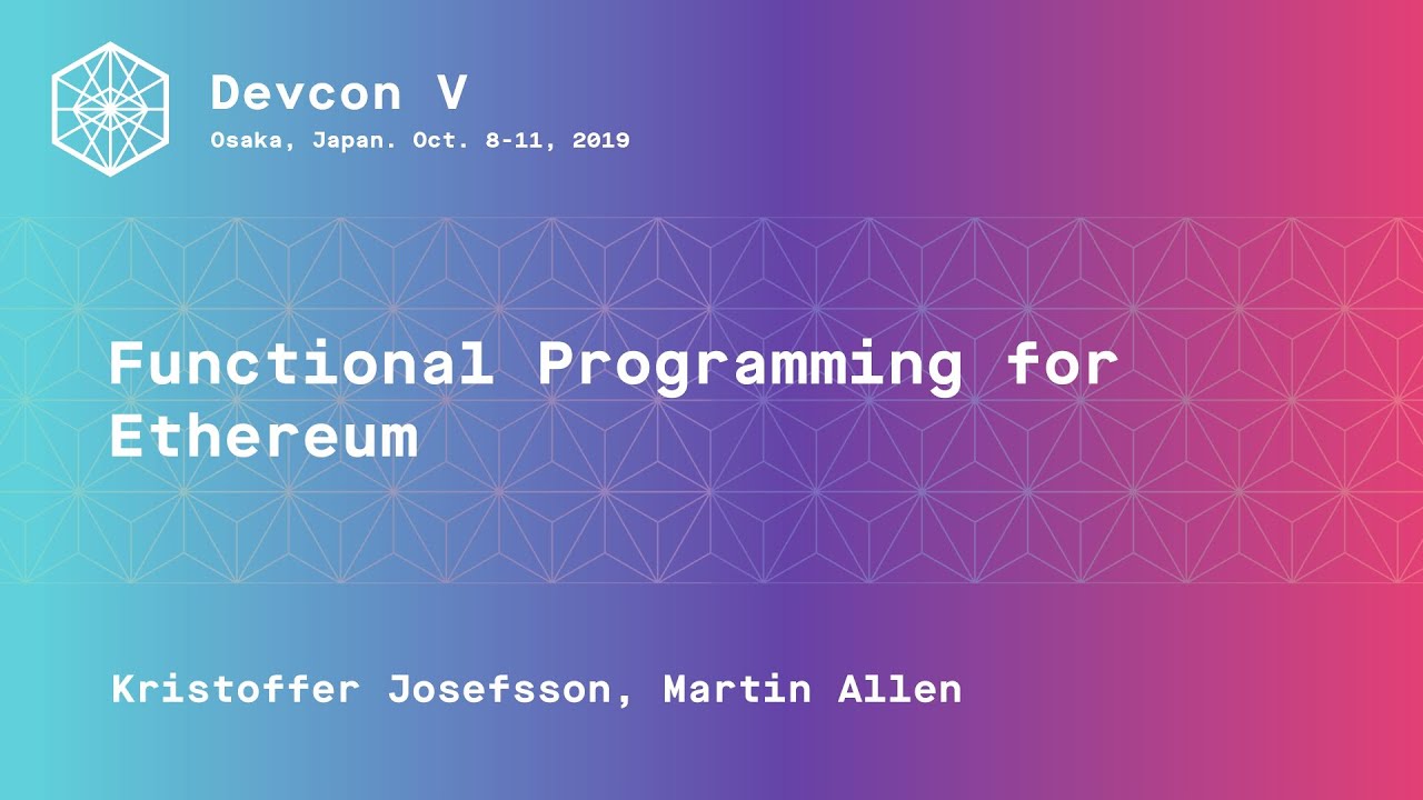 Functional Programming for Ethereum