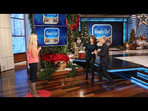 Tina Fey and Ellen Play 'Heads Up!'