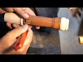 Process of Making Instrument Recorders. Korean woodwind instrument Master