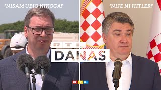 Iskre lete: Vučić: 'Ja nisam ubio nikog'. Milanović: 'Pa nije ni Hitler' | RTL DANAS