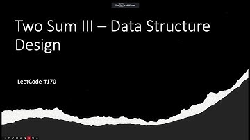 [SOLVED!] Two Sum III - Data Structure Design - LeetCode 170 - Java
