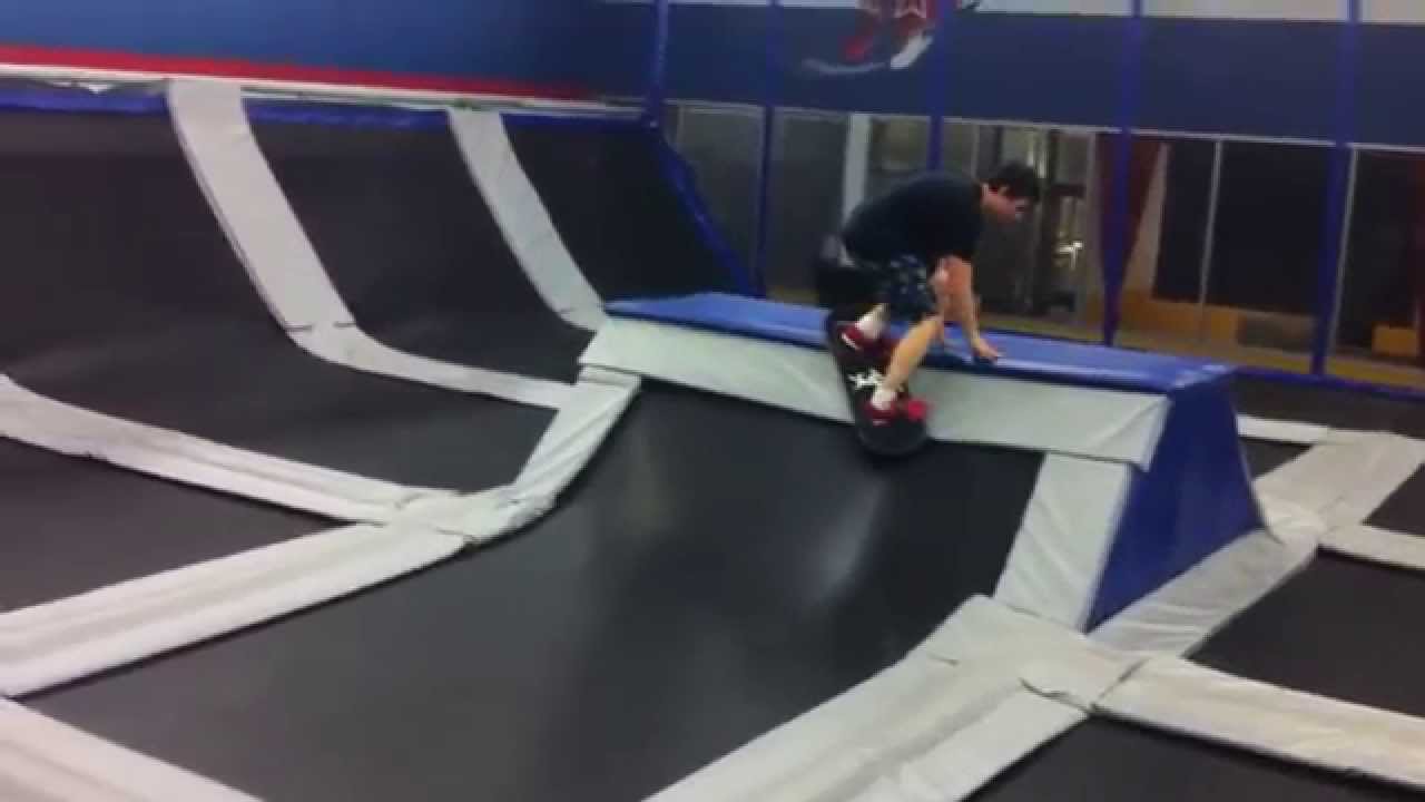 G6 Airpark Snowboard Tricks On Bounce Board Youtube inside The Awesome  snowboard tricks on trampoline intended for Property