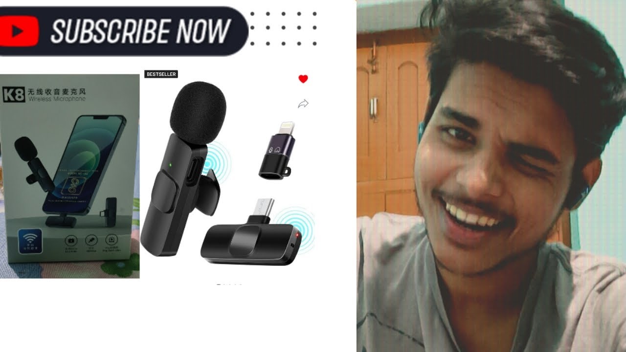 Best Mic 🎙️🎙️😉|| wireless Microphone 🎙️|| Under rupees 300 #kaifalam09 ...