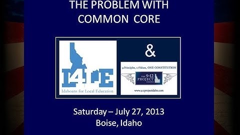 The Problem With Common Core Part 5 Sandra Stotsky