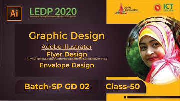 Flyer, Letterhead & Envelope Design | Class 50 | Batch SP GD 02| LEDP 2020 | Graphic Design Class