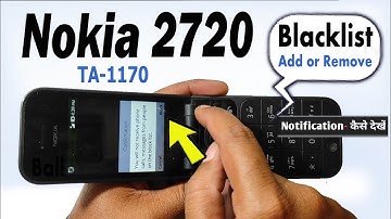 Nokia 2720 (TA-1170 ) Blacklist Setting🔥🔥 nokia Blacklist Setting, how to add or remove Blacklist no