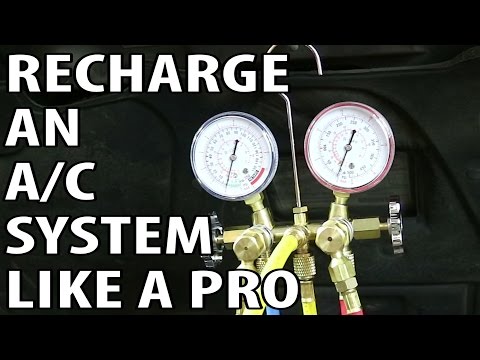 How To Recharge an A/C System Professionally DIY