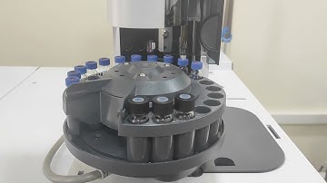 Agilent GC/MSD Autosampler in action.