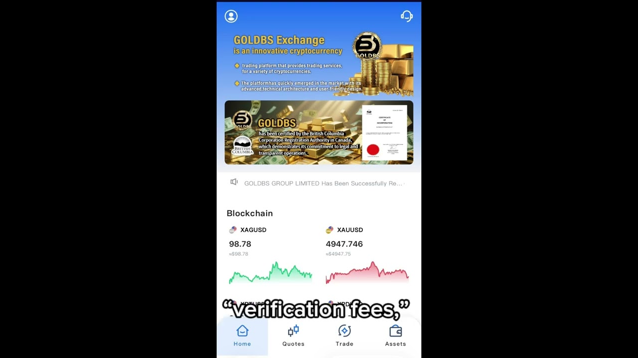 GOLDBS EXCHANGE SCAM - Watch This To Withdraw !!