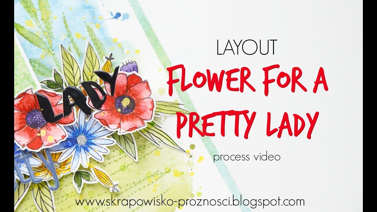 LO "Flower for a pretty lady" process video Altenew YouTube