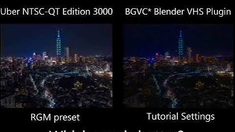 BGVC & NTSCQT Comparison: Which VHS Effect Is Better