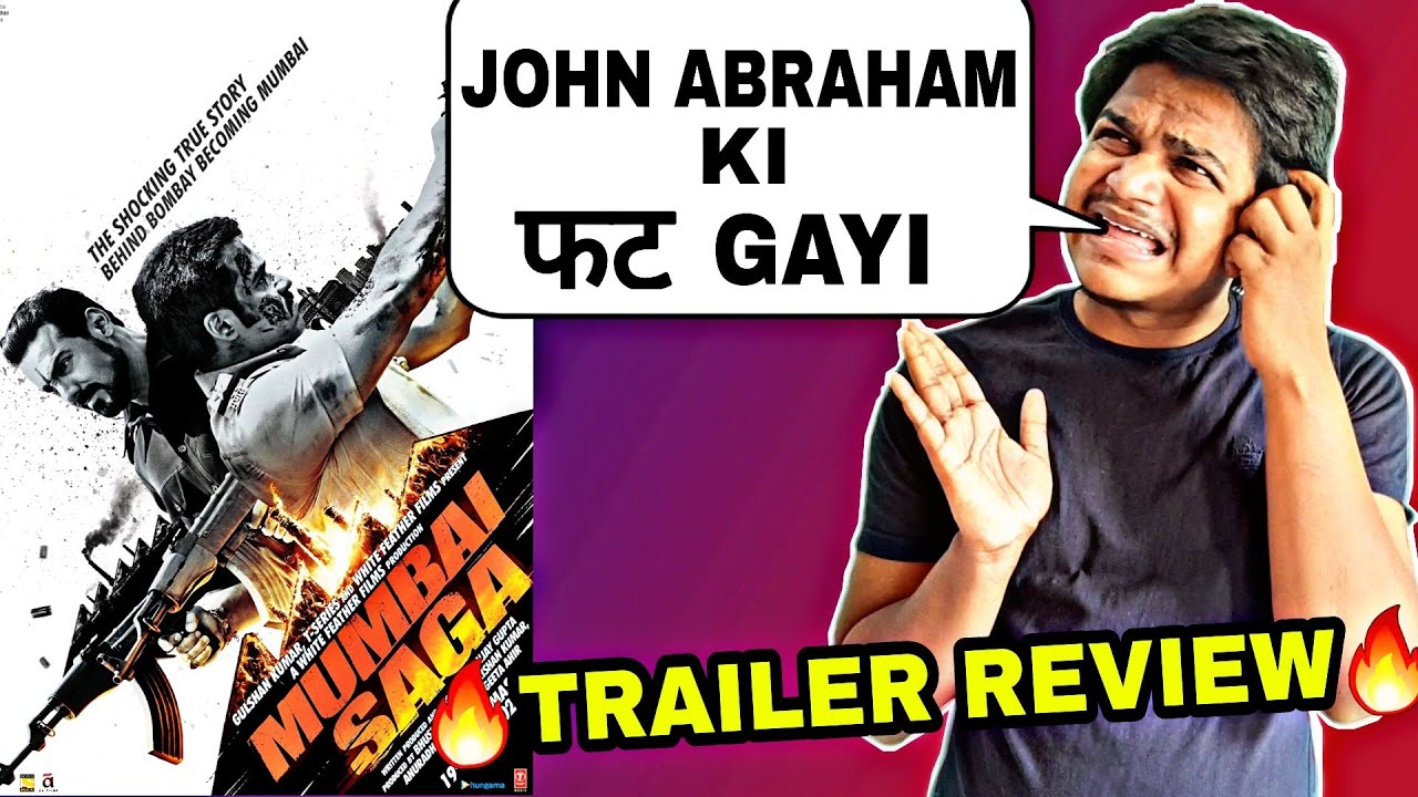 Mumbai Saga Trailer Review And Reaction | Suraj Kumar |