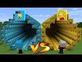 KRAL ŞAKİR VS REMZİ TÜNEL ŞANS BLOKLARI - Minecraft