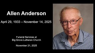 Funeral Services for Allen Anderson