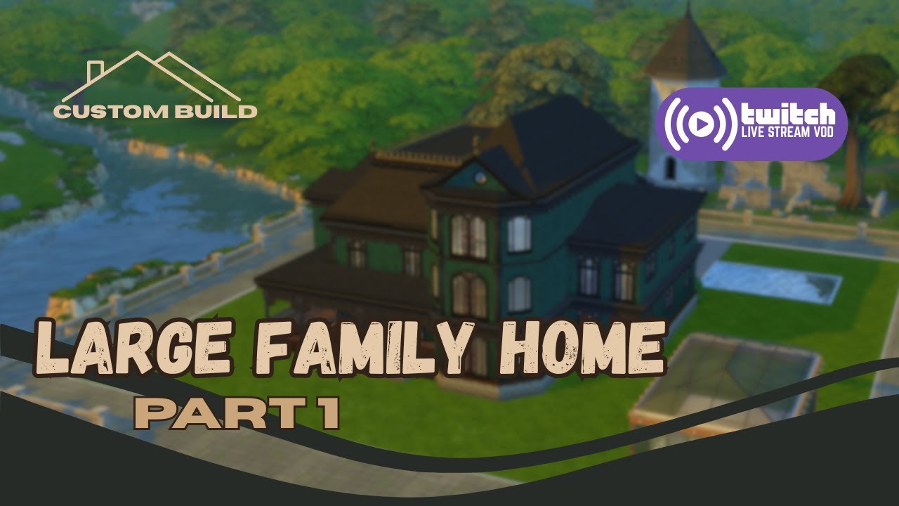 Victorian - Inspired Large Family Home with a touch of goth |  Custom Build Request