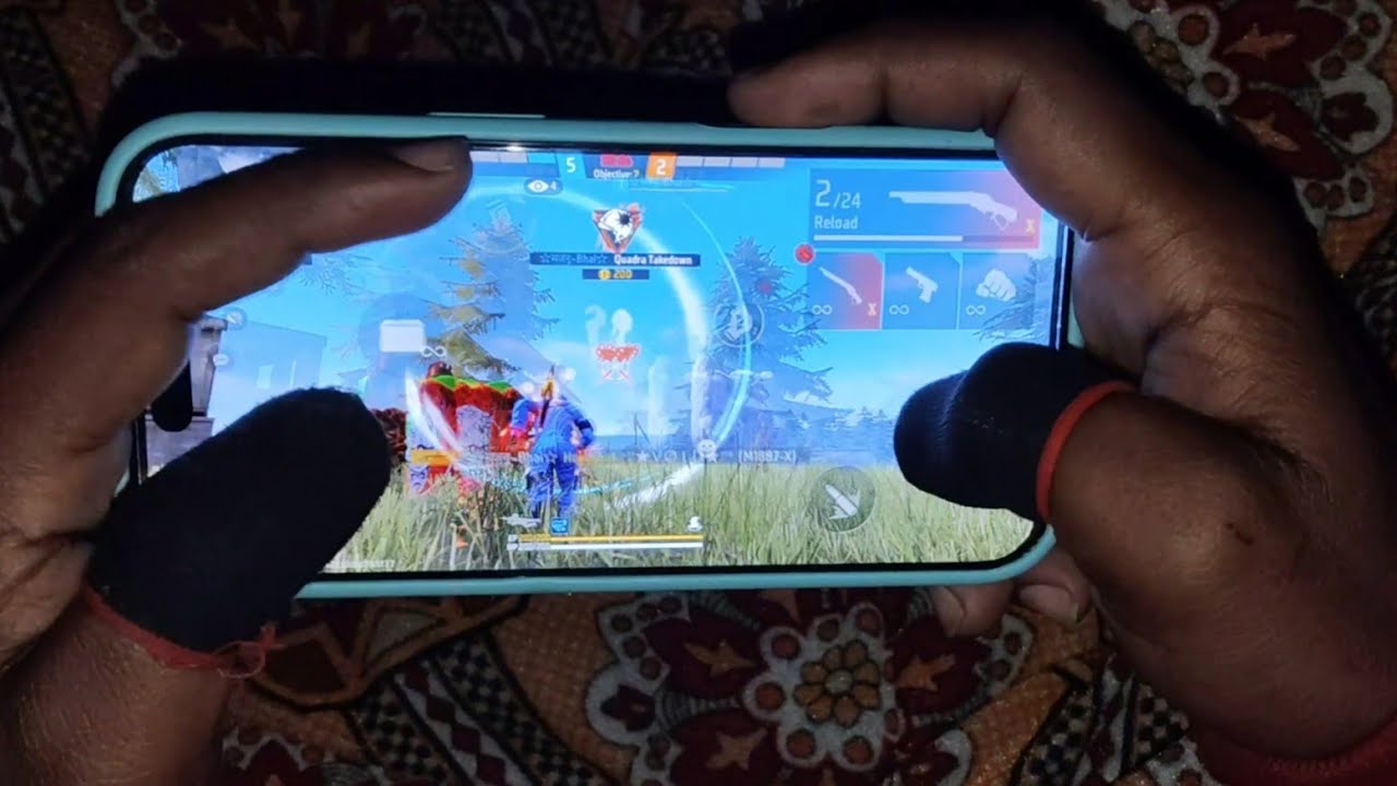 Iphone 16 pro handcam 1vs4 Full Gameplay Video 🤯 🔥 