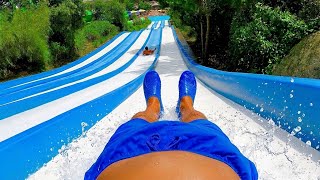 Racing Down the Foam Slide 💦🏁 | Aquópolis Madrid 🇪🇸