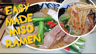 Miso Ramen with pork ribs - yummy noodle soup - tasty and easy to cook