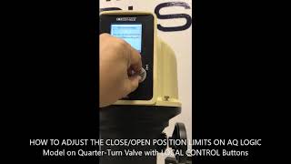AQAT LOGIC CALIBRATION ON Quarter TURN VALVE CLOSE-OPEN - BERNARD CONTROLS Electric Actuator