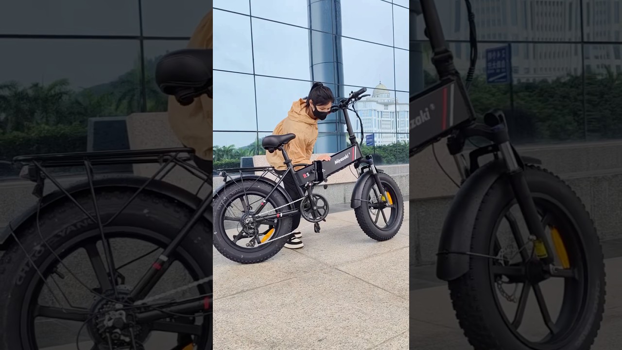 Miyazaki R5E-bikes that fold easily in 3 seconds 