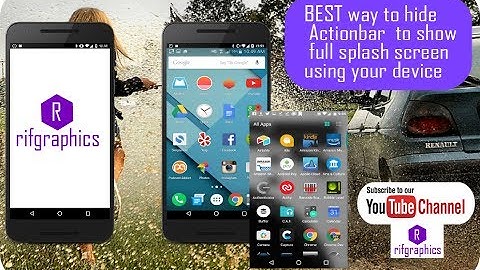 BEST way to hide Actionbar  to show full splash screen using your device