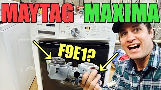 This Maytag Maxima Frontload Washer Isn’t Draining | F9E1? | Quick Drain Pump Swap | MHW5100DW0