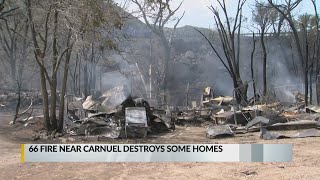 Sixty-Six Fire in Carnuel burns about 24 acres, 2 homes destroyed