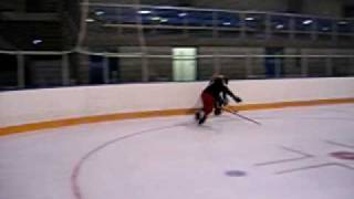 Ringette Tips: checking straight at
