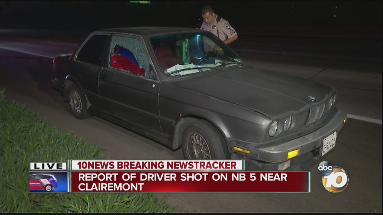 Report of driver shot on northbound I-5 near Clairemont