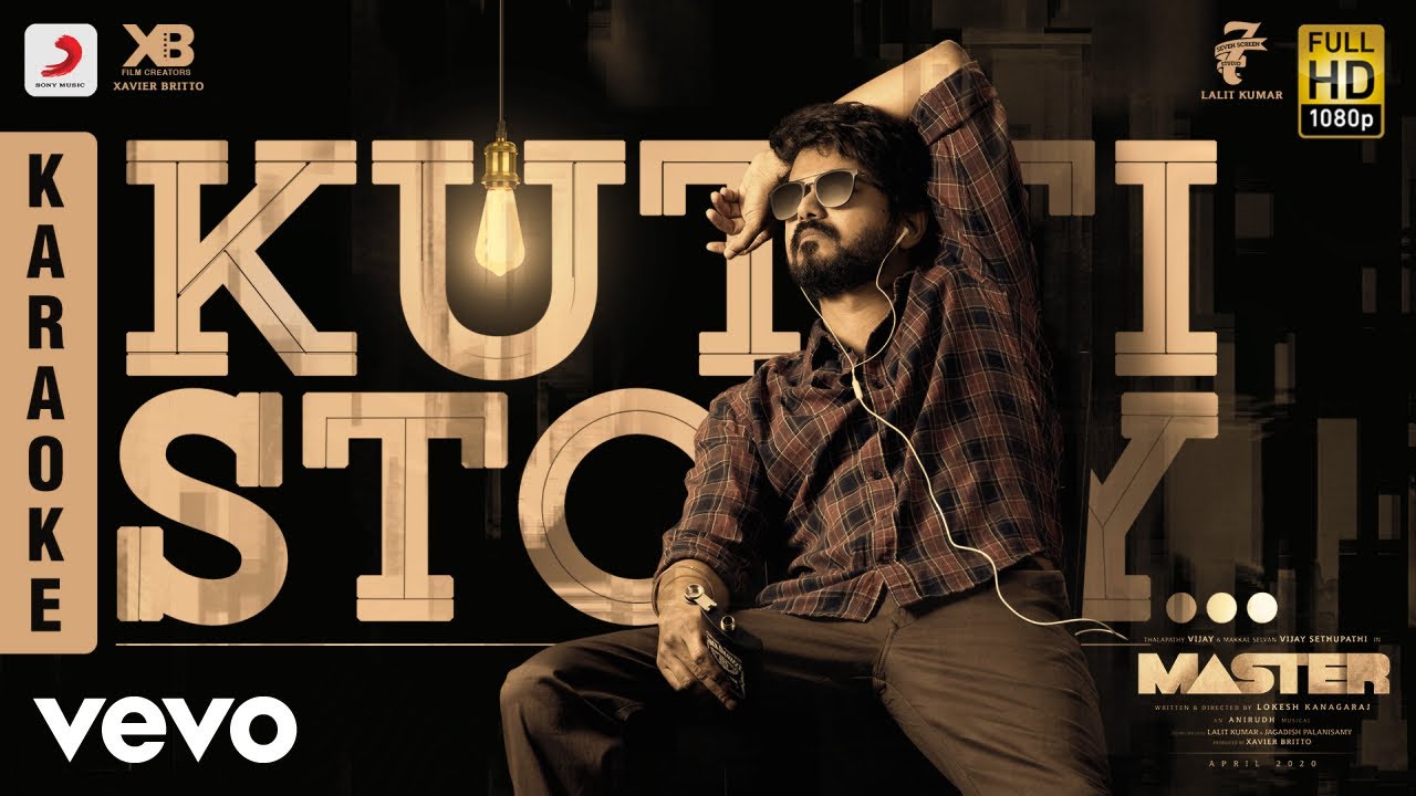 Master   Kutti Story Karaoke  Thalapathy Vijay  Anirudh Ravichander