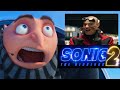 gru reacts to sonic 2 trailer