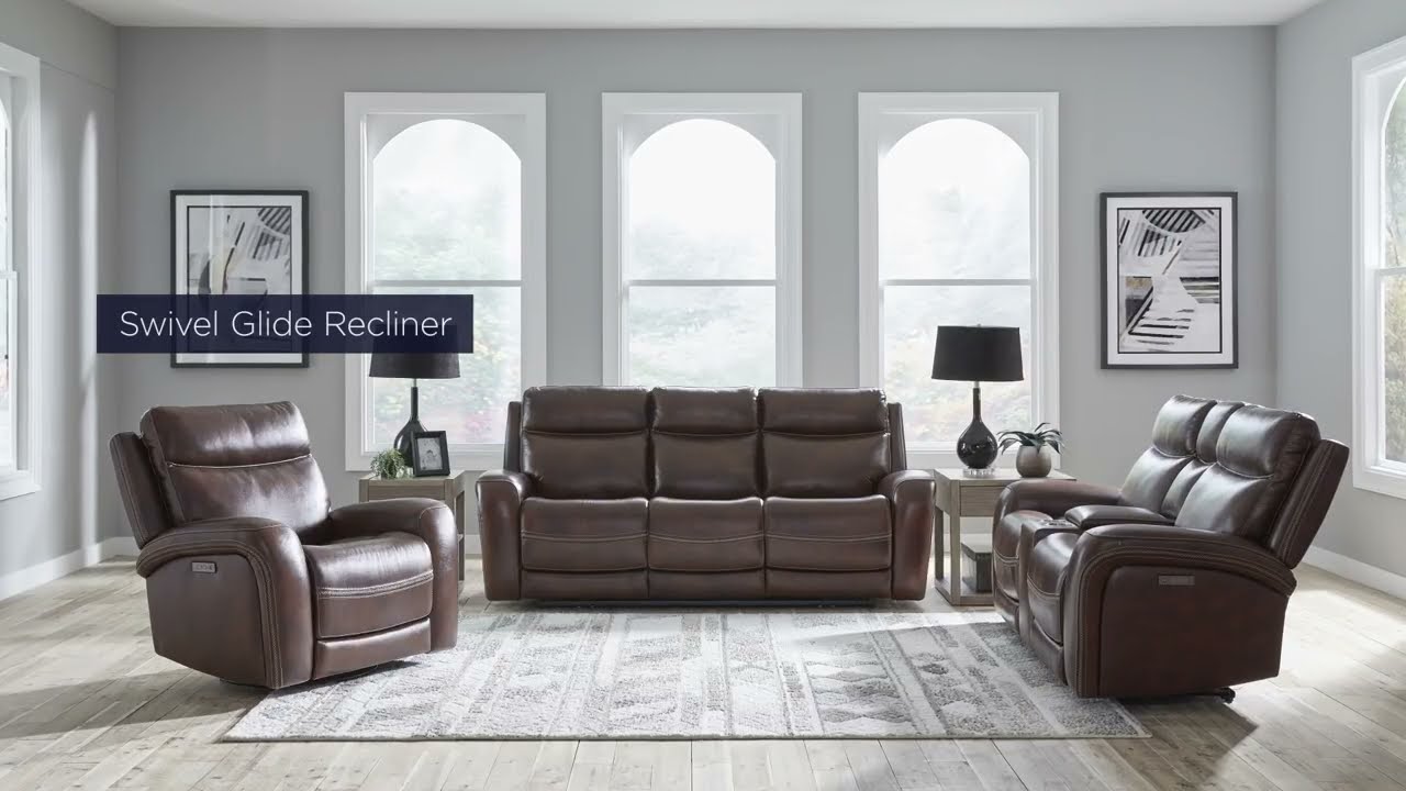 Blair Power Reclining Sofa (Cognac) - Liberty Furniture, image size:1280x720