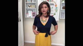 Agnes & Dora Wrap Top