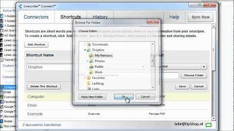 Livescribe connects Dropbox