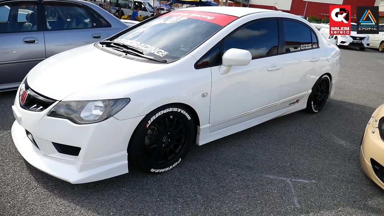 Nice and Clean Ride Civic FD Lowered Meet and Greet Koi 