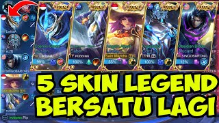 META 5 SKIN LEGEND BERSATU LAGI DI RANK MYTHIC DENGAN SKIN GUSION LEGEND TERBARU - AUTO NGAMUK !
