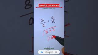 Simplify calculation 🔥 without basic way#shorts #viral #trending